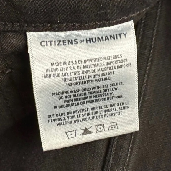 EUC- Citizens of Humanity 'Olivia' Black High Rise Slim Ankle Jeans (26) - Picture 8 of 12